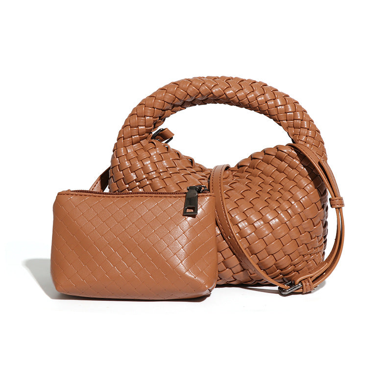 Women's Woven Vegetable Basket Retro Lunch Box Handbags