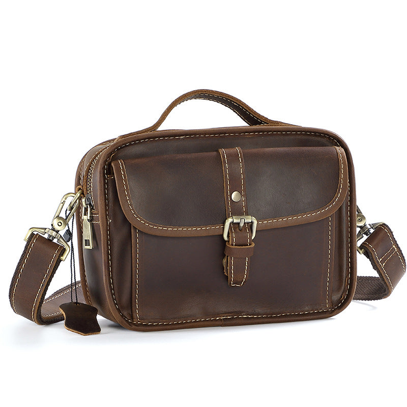 Men's Genuine Leather High-grade First Layer Cowhide Men's Messenger Bags