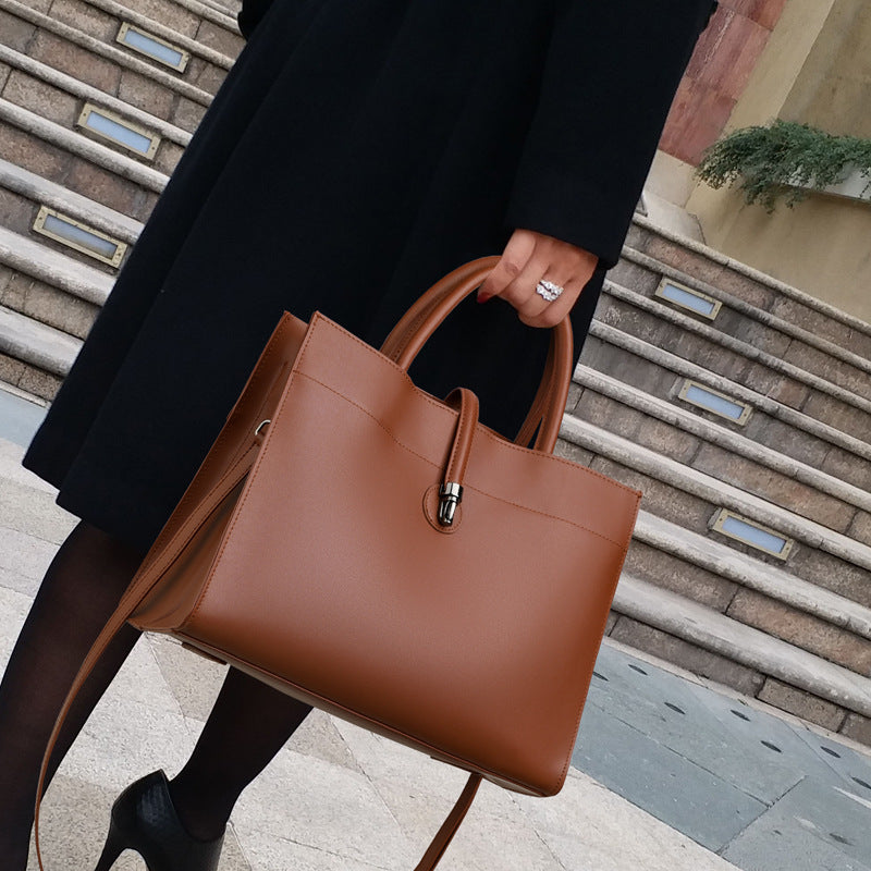 Women's Cat Light Luxury Leather Large Capacity Bags
