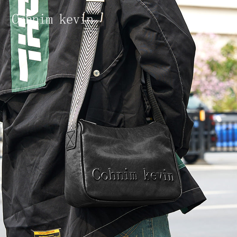 Men's Summer First Layer Cowhide Genuine Leather Men's Shoulder Bags