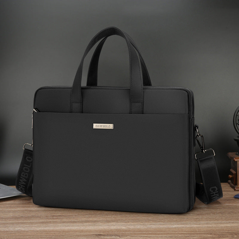 Men's Oxford Canvas Large Capacity Horizontal Business Men's Handbags