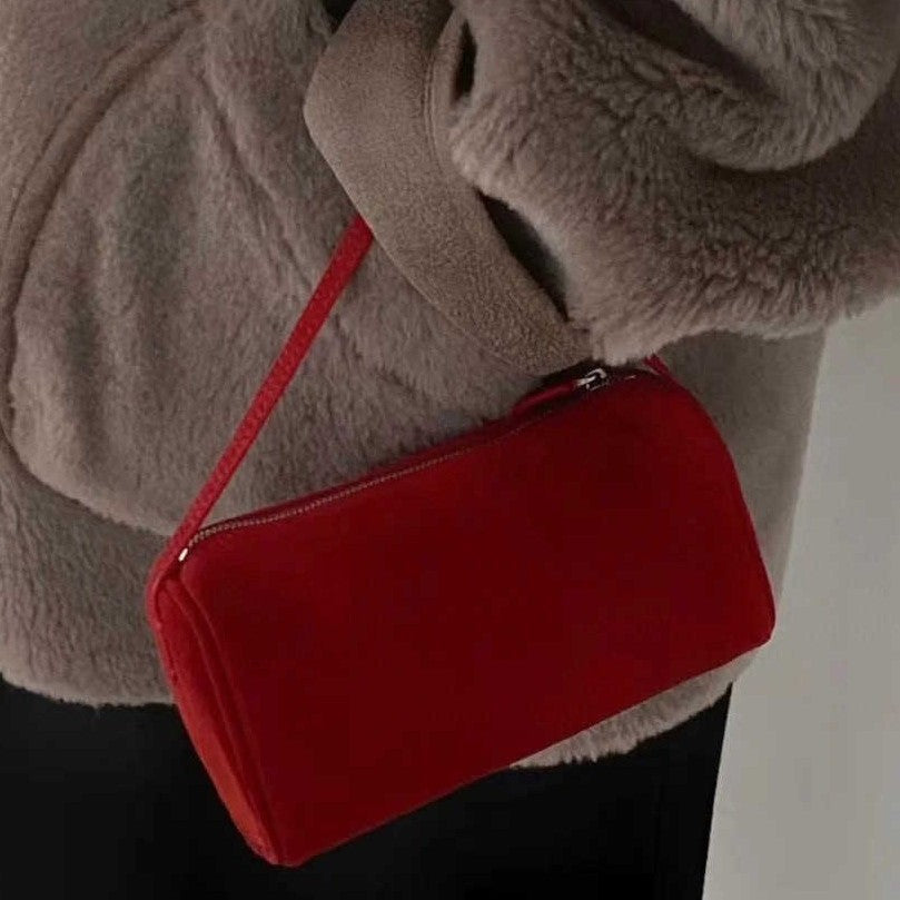 Women's Vintage Suede Pencil Summer Leather Handbags