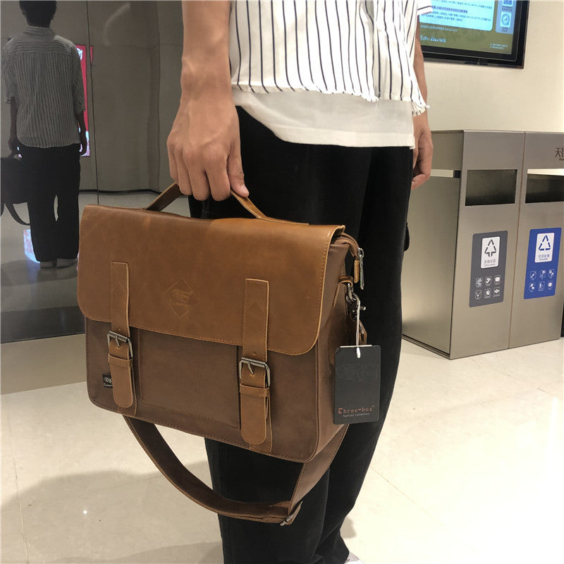 Women's & Men's & Style Retro Business File Official Men's Shoulder Bags