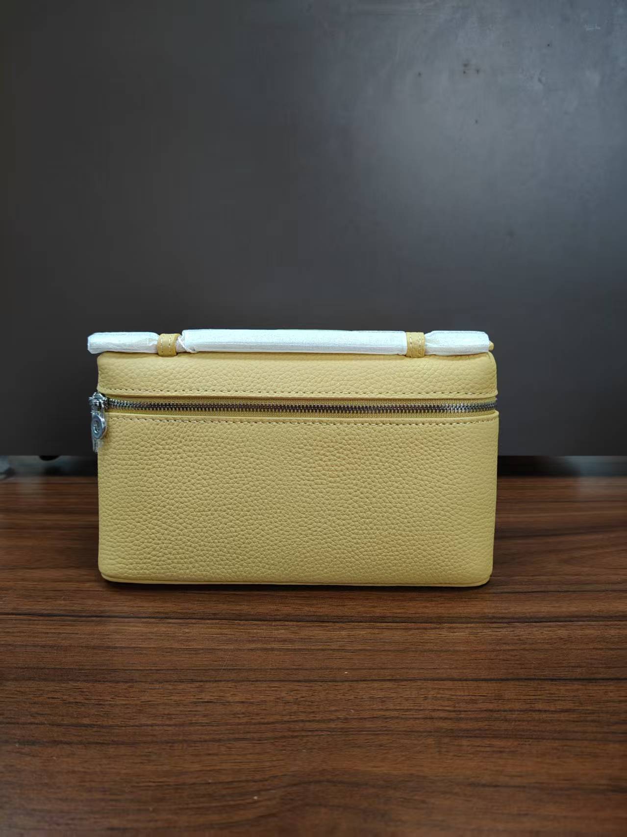 Women's Genuine Leather Lunch Box Kelly Lychee Pattern Shoulder Bags