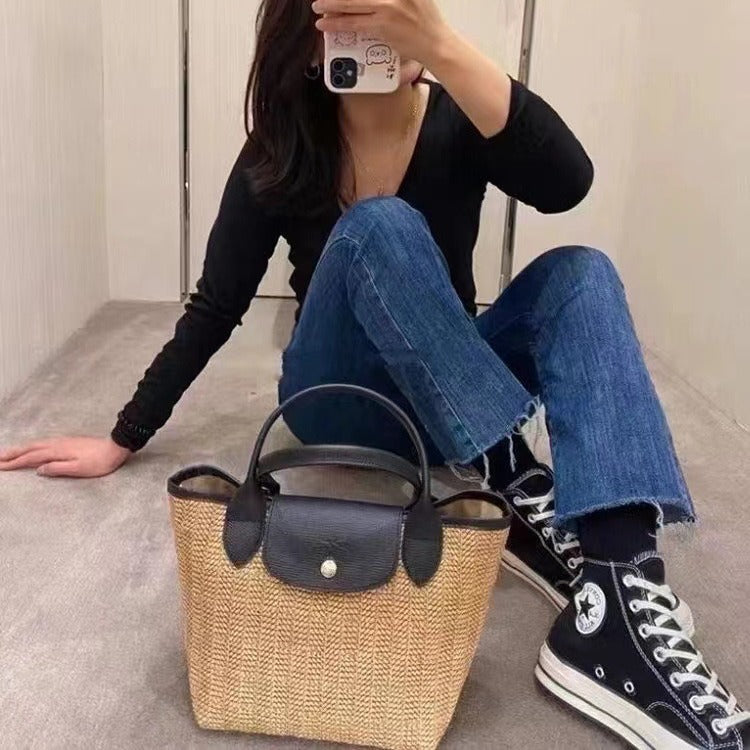 Straw Woven Dumpling Large Size Portable Summer Handbags