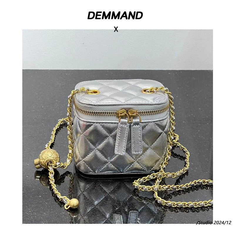 Women's High-grade Sachet Rhombus Design Chain Box Shoulder Bags