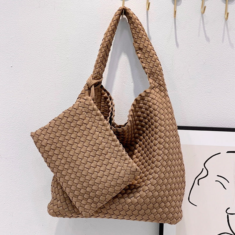Women's Hand-woven Nylon Large Capacity Retro Fashion Tote Bags