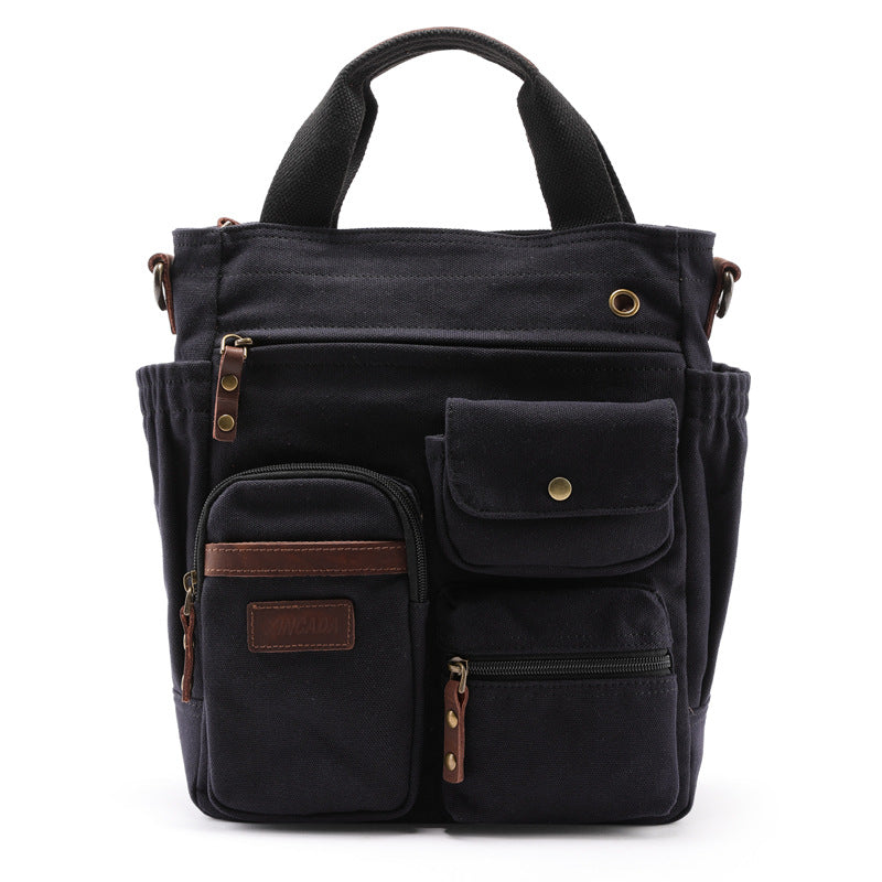 Men's Versatile Multifunctional Street Trendy Canvas Backpacks