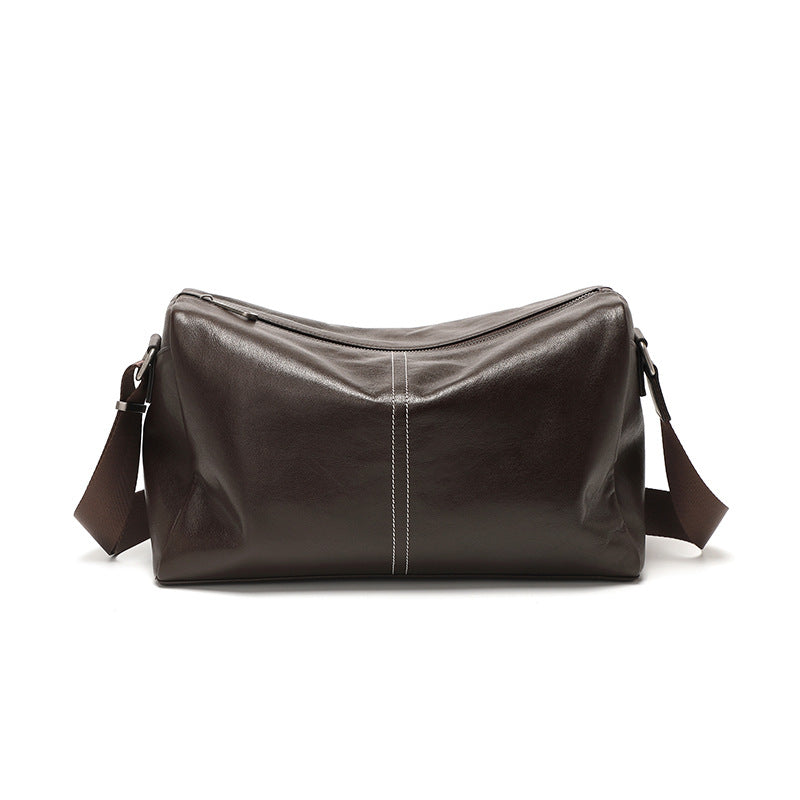 Men's Comfortable Leather Soft Cow Horizontal Men's Messenger Bags