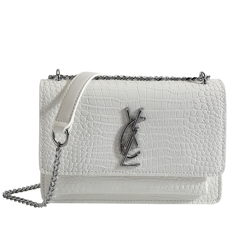 Women's Stylish Leather Light Luxury Chain Crossbody Bags