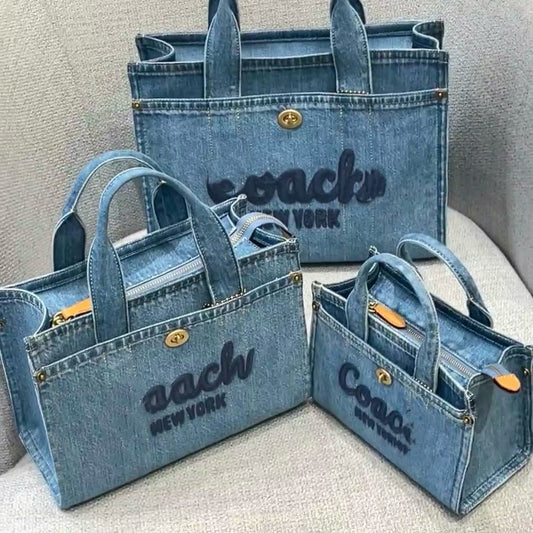Women's Ole Denim Portable Large Capacity Totes Bags
