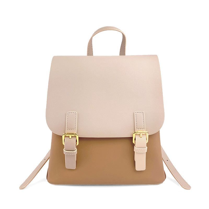 Women's Leather Fashionable High Sense Fashion Versatile Backpacks