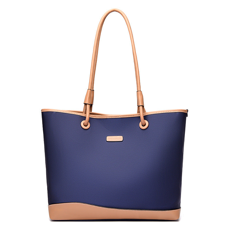 Women's Oxford Cloth With Leather Large Popular Shoulder Bags