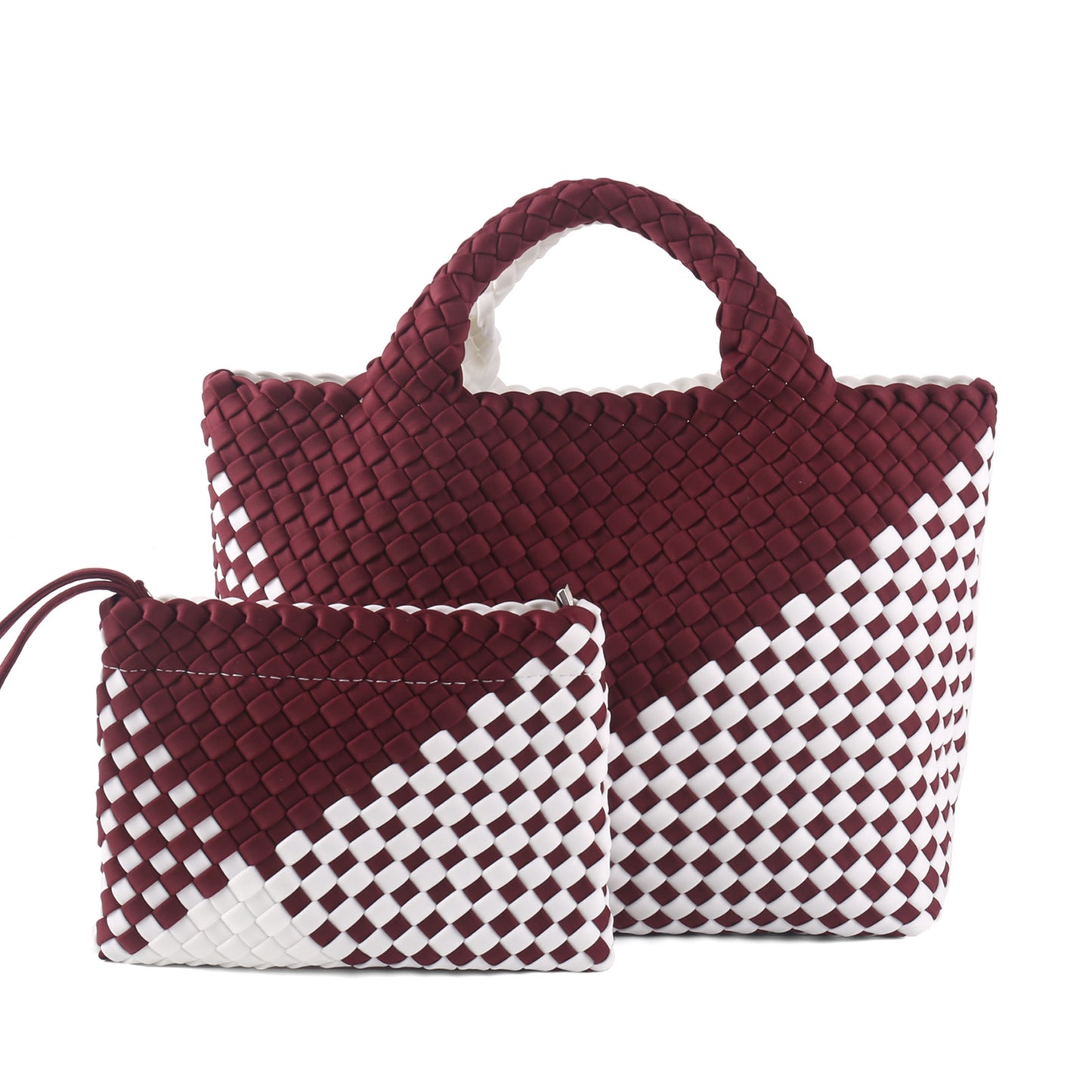 Women's Woven Medium Ribbon Advanced Color Matching Handbags