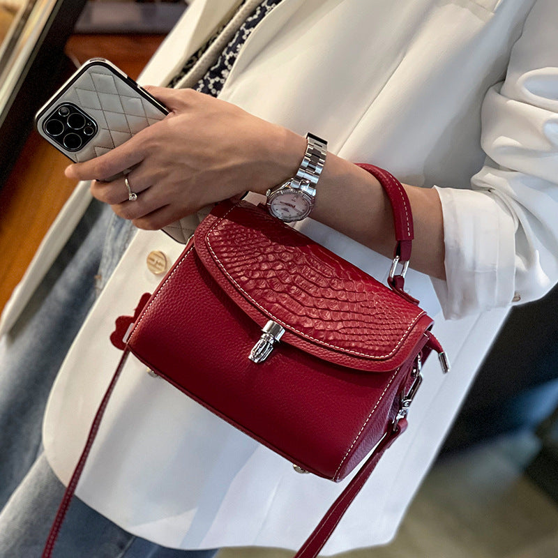 Women's Layer Cowhide Summer Light Luxury Texture Handbags