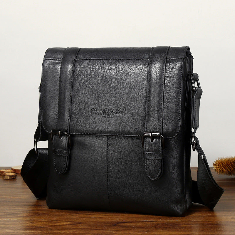 Men's Layer Cowhide Leather Unique Hipster Large Backpacks