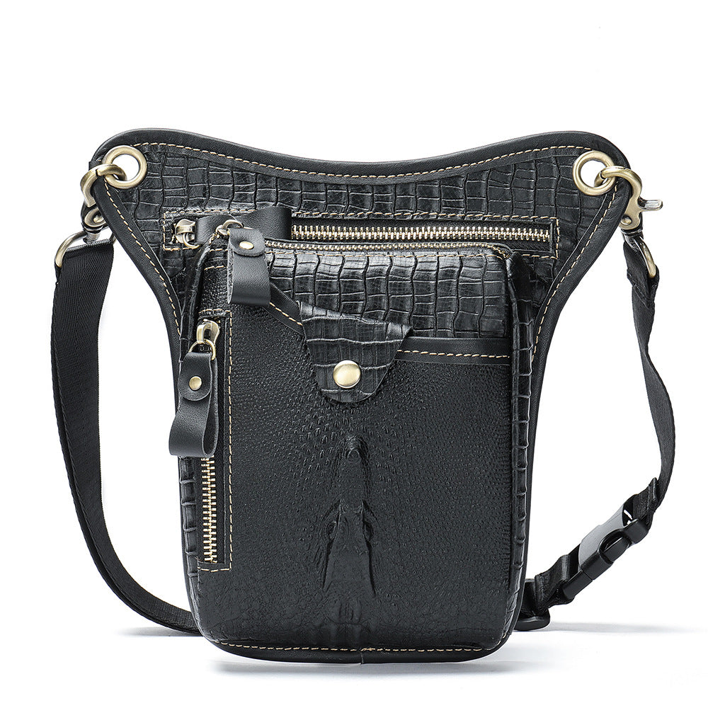 Men's Crazy Horse Leather Genuine Mobile Vintage Men's Waist Packs