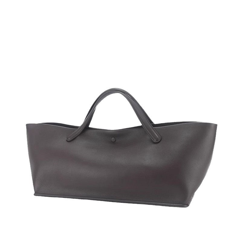 Women's Portable Simple Style Commuter High-grade Large Handbags