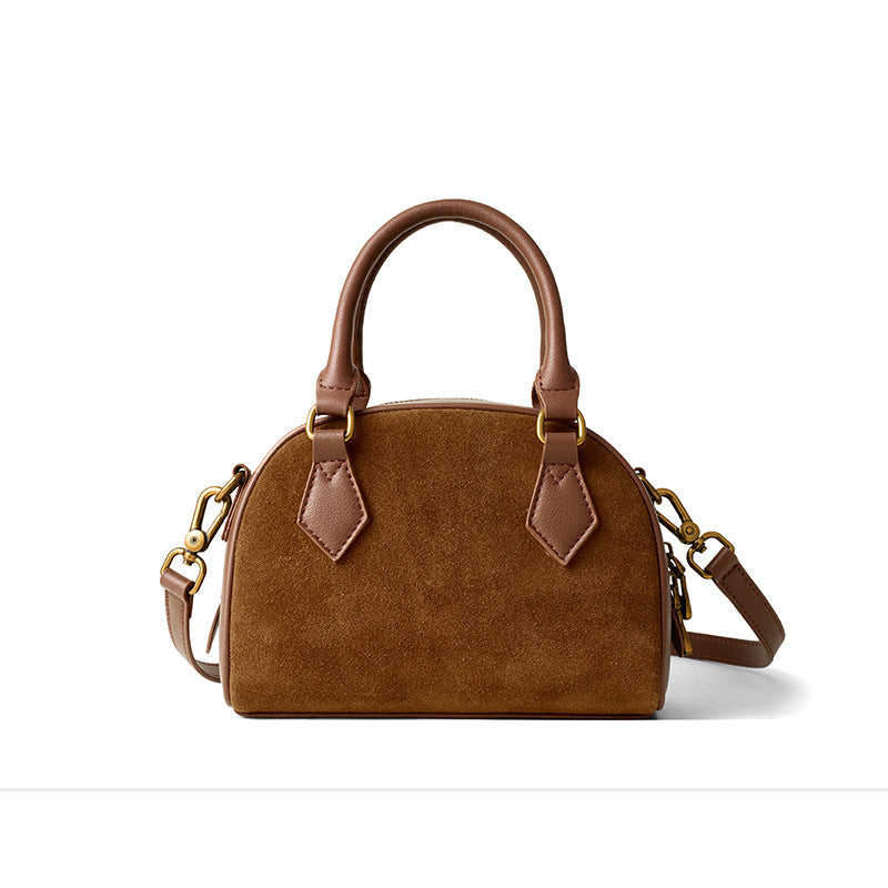 Women's Genuine Leather High-grade Boston Niche Retro Crossbody Bags
