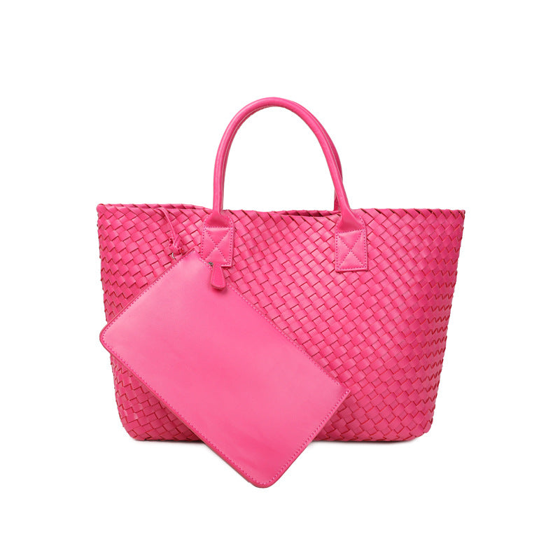 Women's Leather Big Summer Tide Holiday Large Handbags