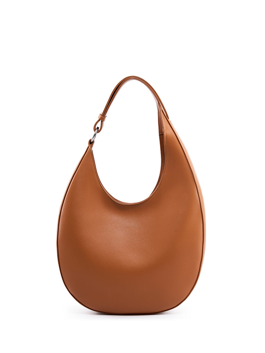 Women's Underarm Genuine Leather Design Selenodont Fashion Tote Bags