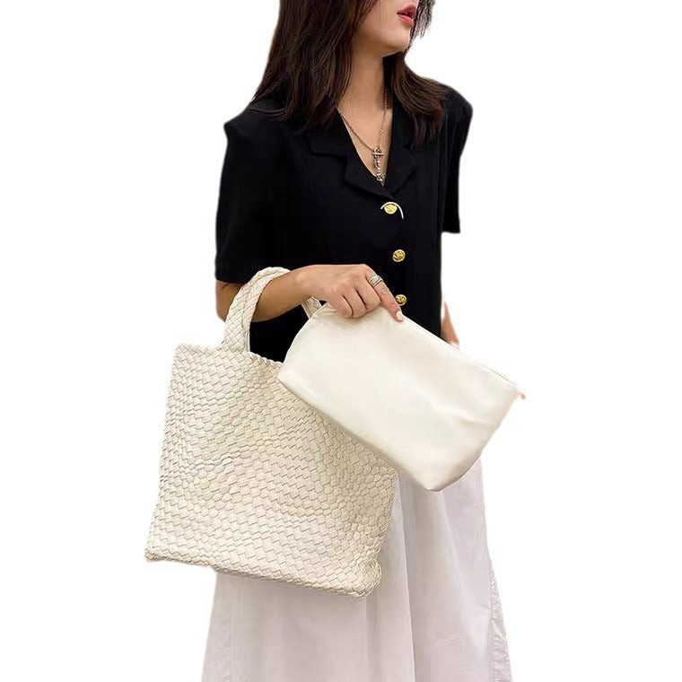 Slouchy Large Capacity Hand-woven Versatile Mother Bags