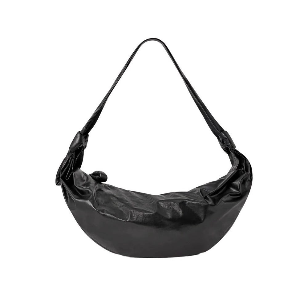 Croissant Pleated Texture Idle Style Niche Can Be Tote Bags
