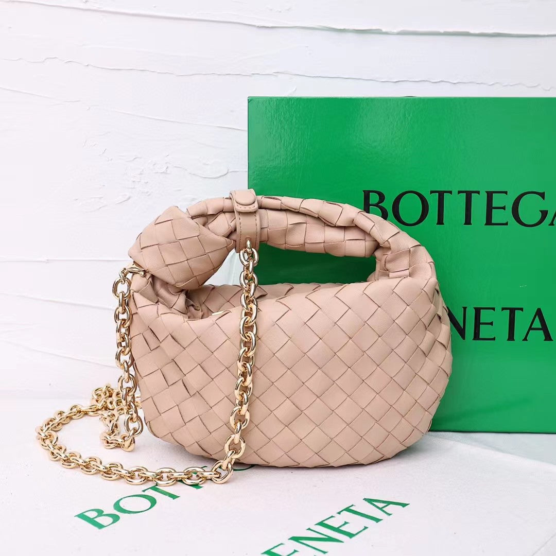 Summer Woven Croissant Knotted Clutch Light Bags