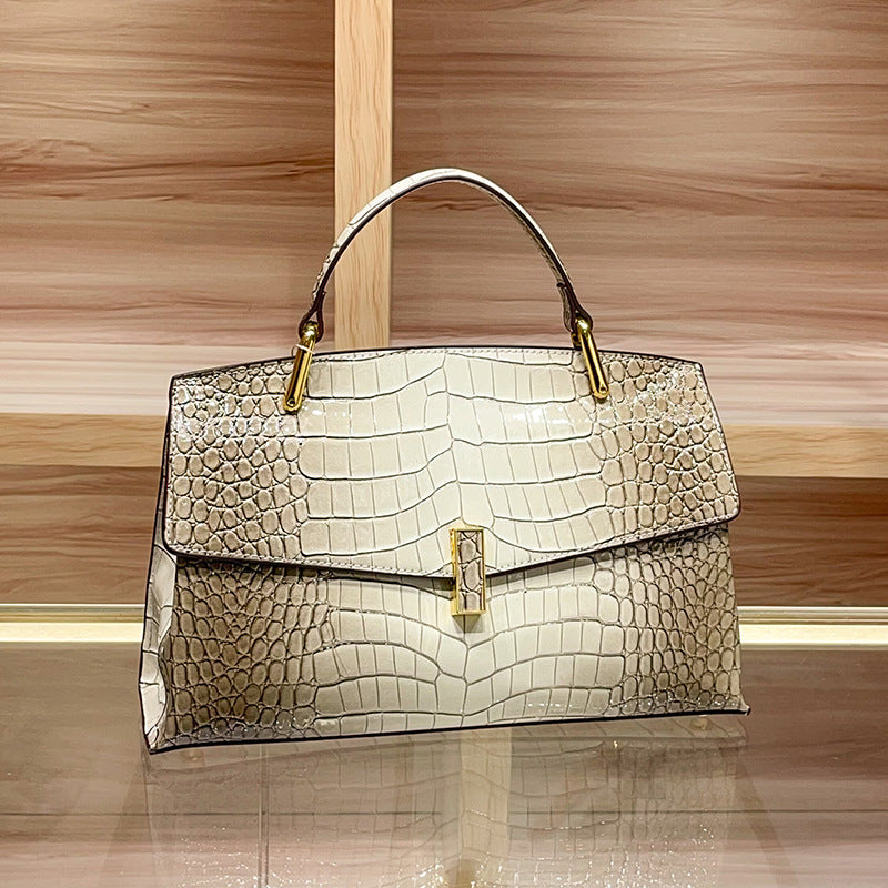 High Fashion Alligator Print Genuine Leather Crossbody Bags
