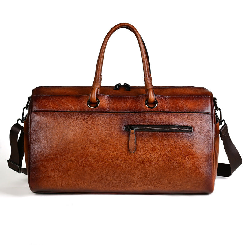 Women's & Men's & Top Layer Leather Handmade Retro Travel Bags