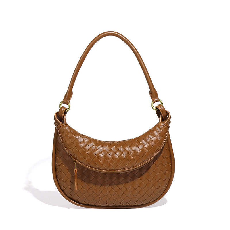 Women's Fashion Retro Twin Woven Advanced Portable Armpit Bags