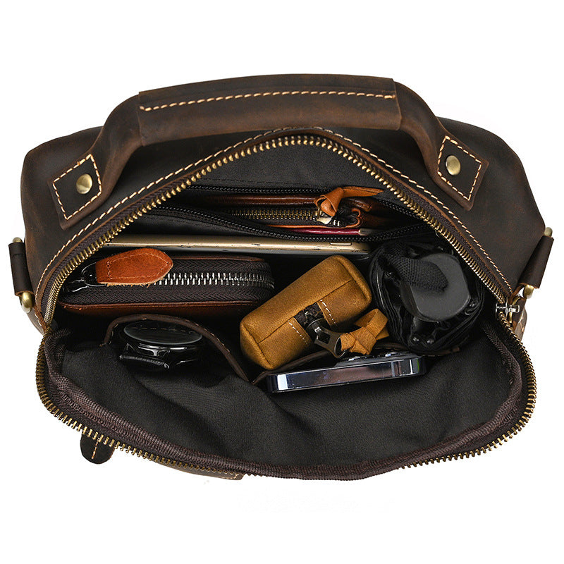 Men's Horse Leather Vintage Genuine Top Layer Bags