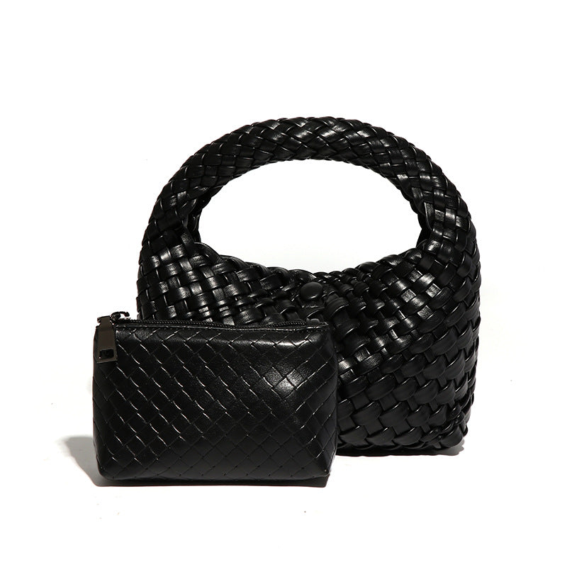 Women's Woven Vegetable Basket Retro Lunch Box Handbags