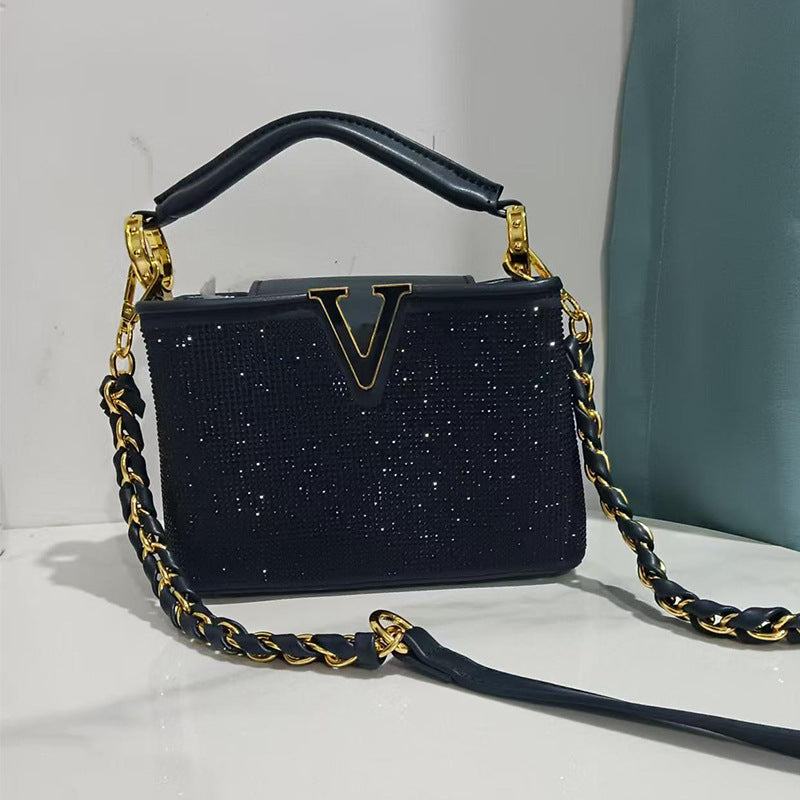 Women's Graceful Chaise Retro Diamonds Fashion Crossbody Bags