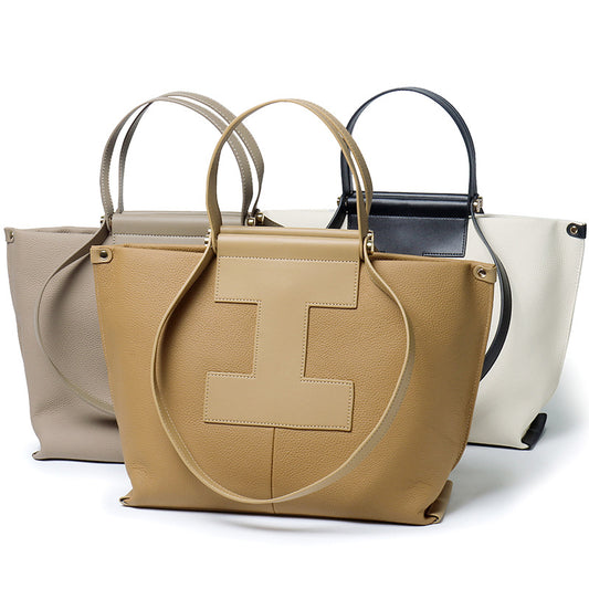Women's Layer Cowhide Design Hand Carrying Genuine Bags