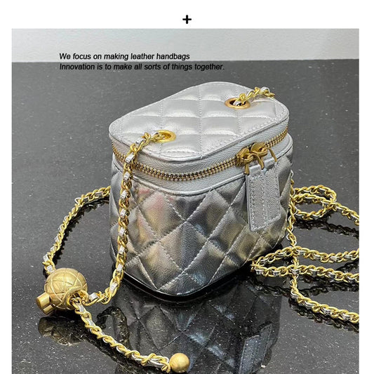 Women's High-grade Sachet Rhombus Design Chain Box Shoulder Bags
