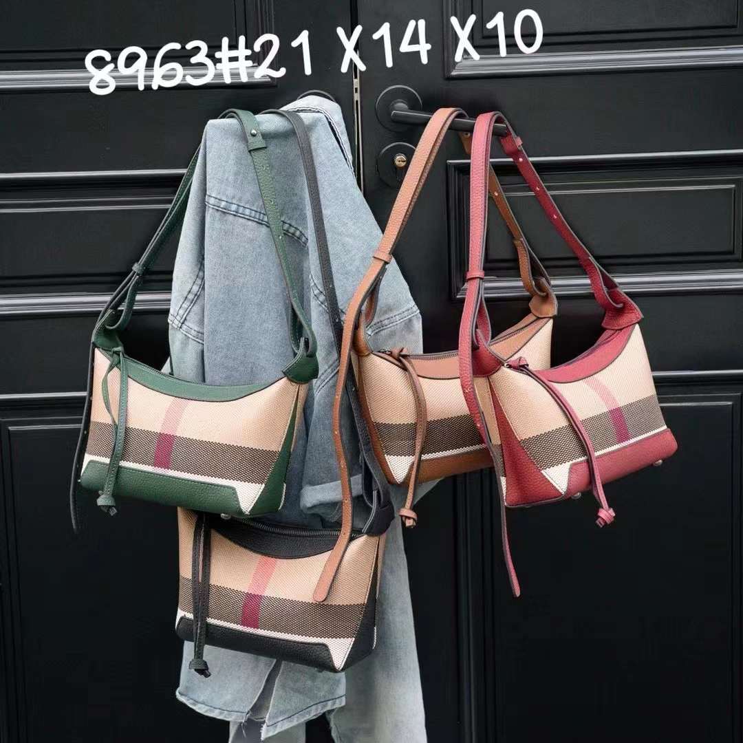 Women's High-grade Plaid Underarm Spring Woolen Selenodont Bags