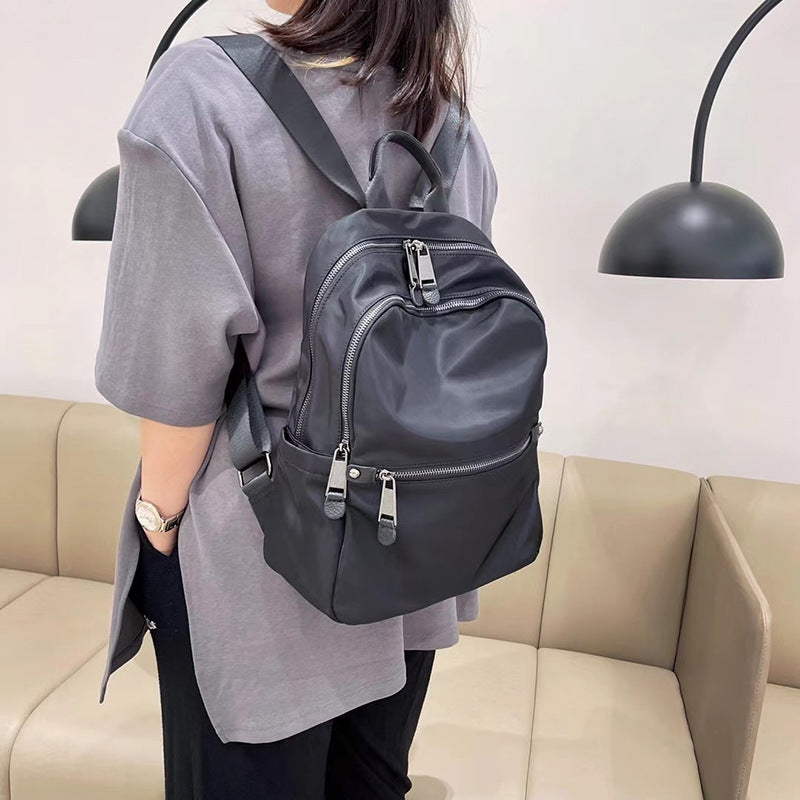 Women's Durable Korean Style Waterproof Nylon Cloth Backpacks