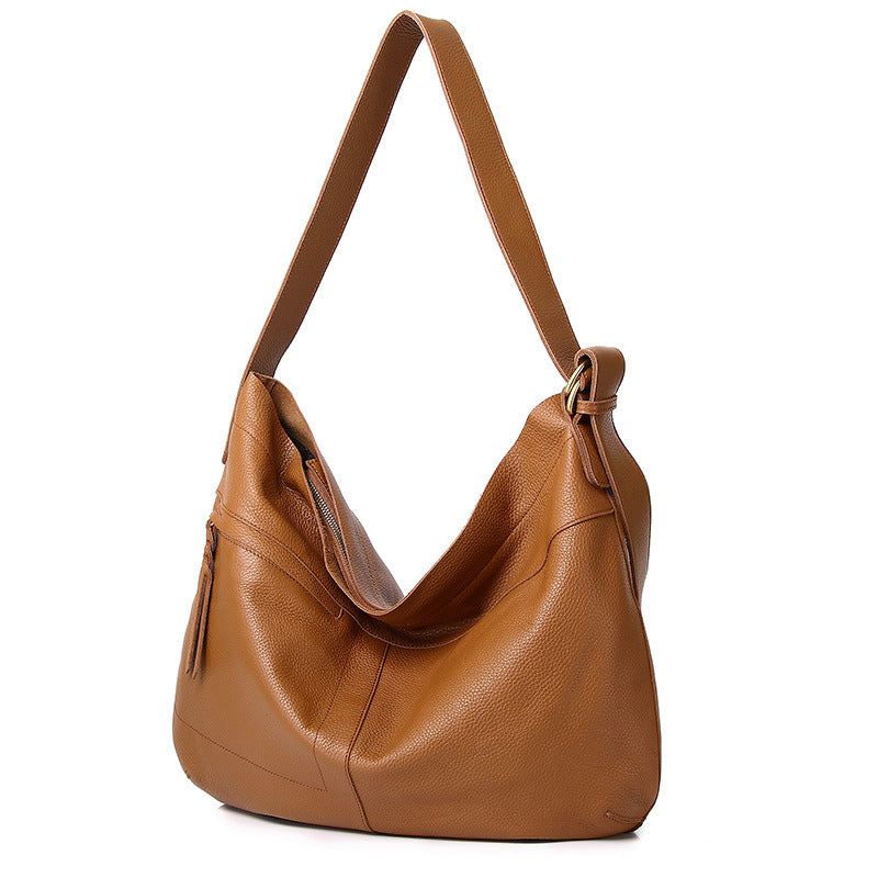 Genuine Leather Soft Large Capacity Retro Shoulder Bags