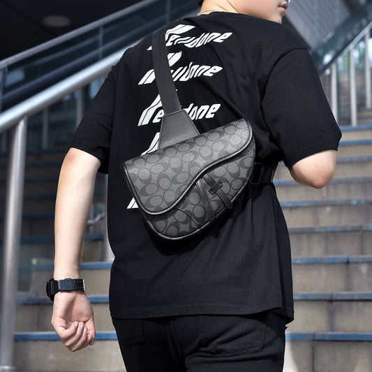 Men's Versatile Unique Saddle Fashion Trend Men's Messenger Bags