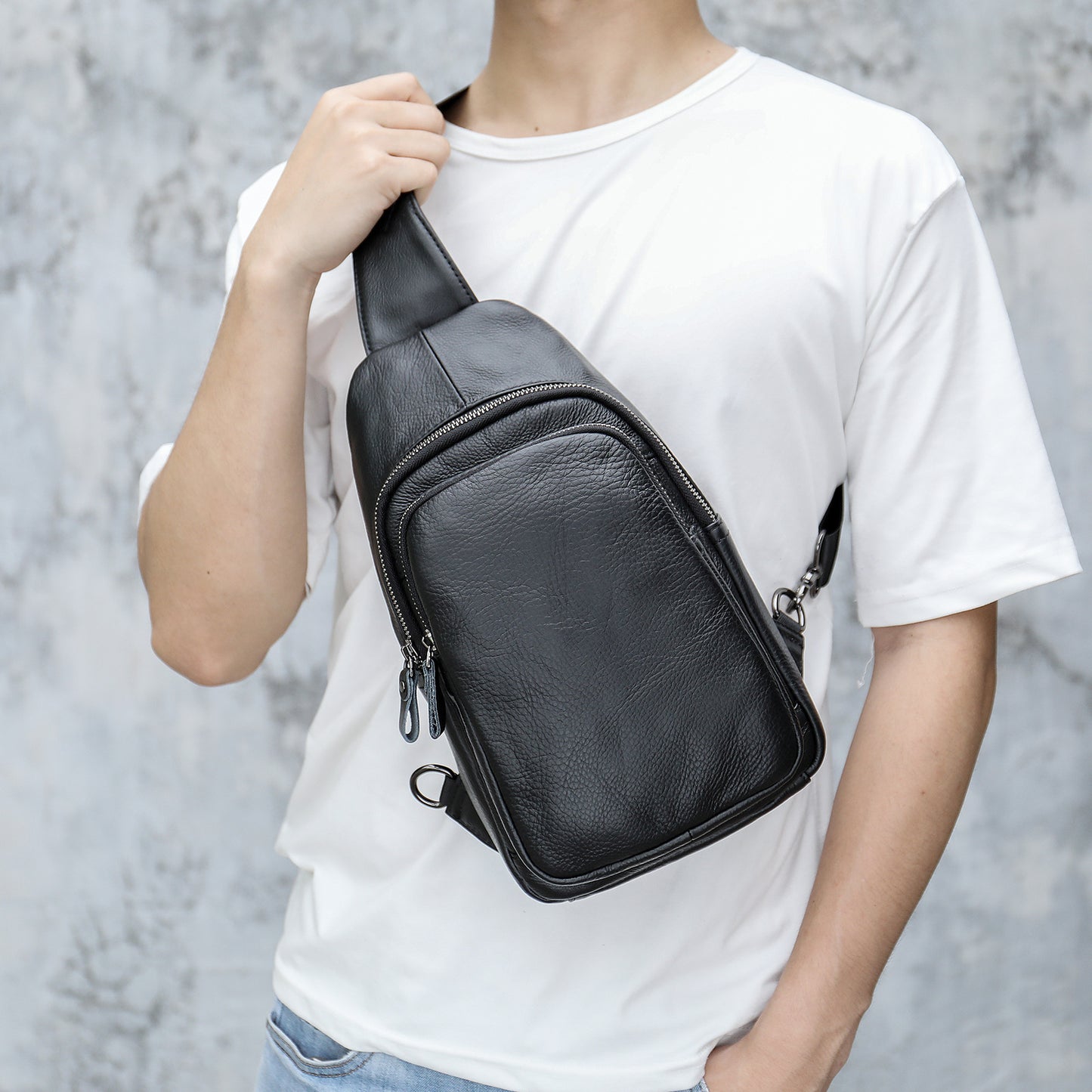 Men's High-grade Leather Retro First Layer Cowhide Bags
