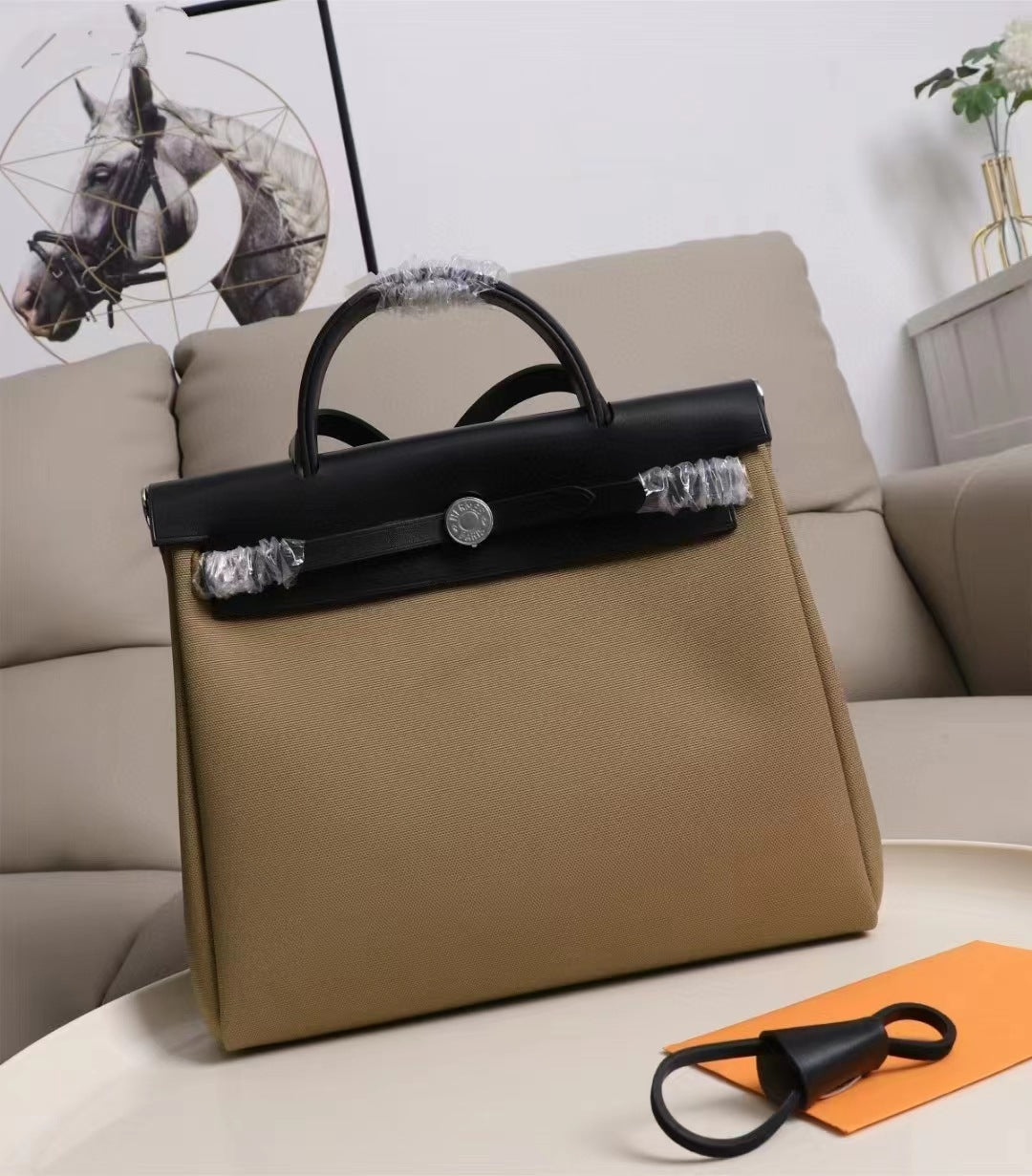 Imported Cowhide Inner Seam Canvas With Handbags