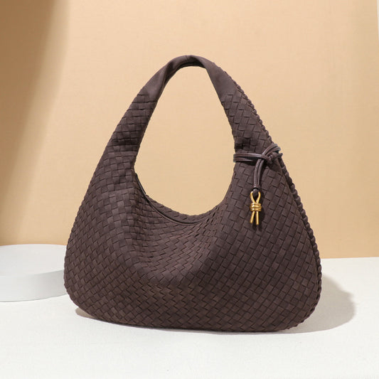 Dumpling Hand Commuter Underarm Vintage Deerskin Veet Armpit Bags