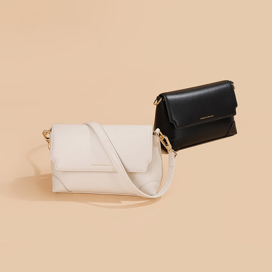 Women's Genuine Leather High-grade Exquisite Mobile Niche Small Square Bags