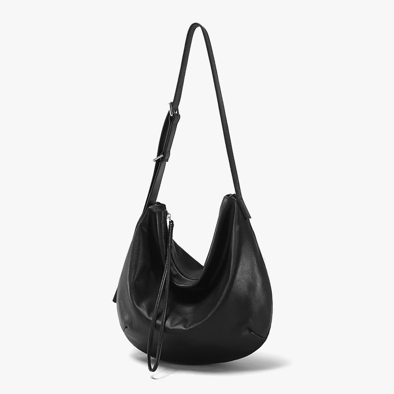First Layer Cowhide Dumpling Fashion Large Capacity Shoulder Bags