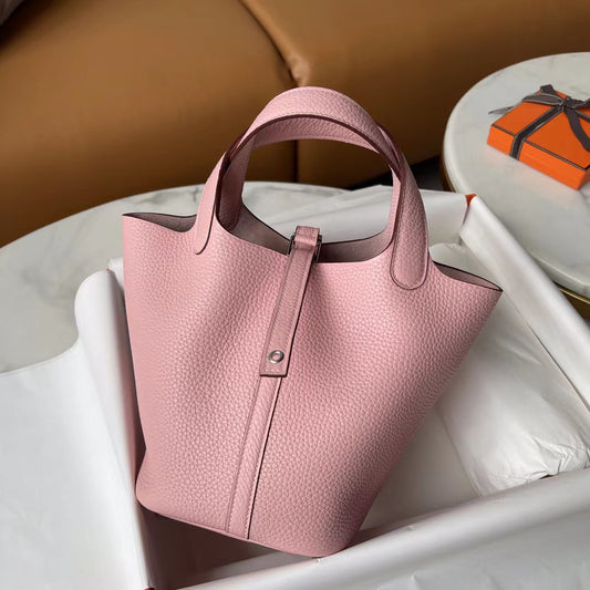 Women's First Layer Litchi Pattern Genuine Leather Bags