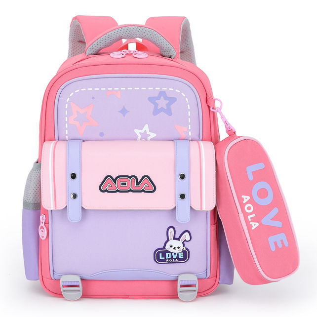 Rainbow Primary Three To Six Levels Decompression Cartoon Backpacks