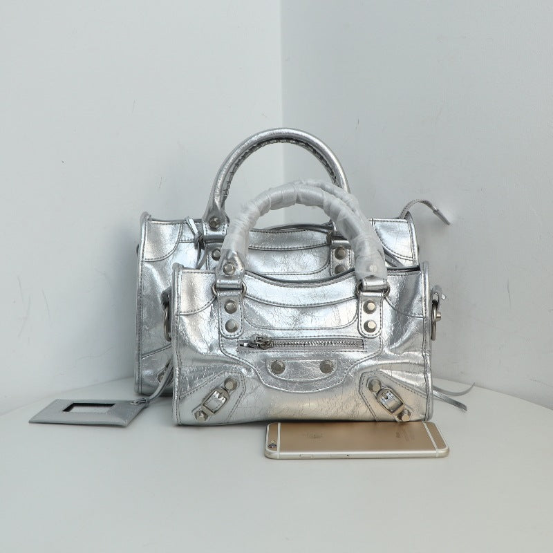 Motorcycle Dark Retro French Top Layer Handbags