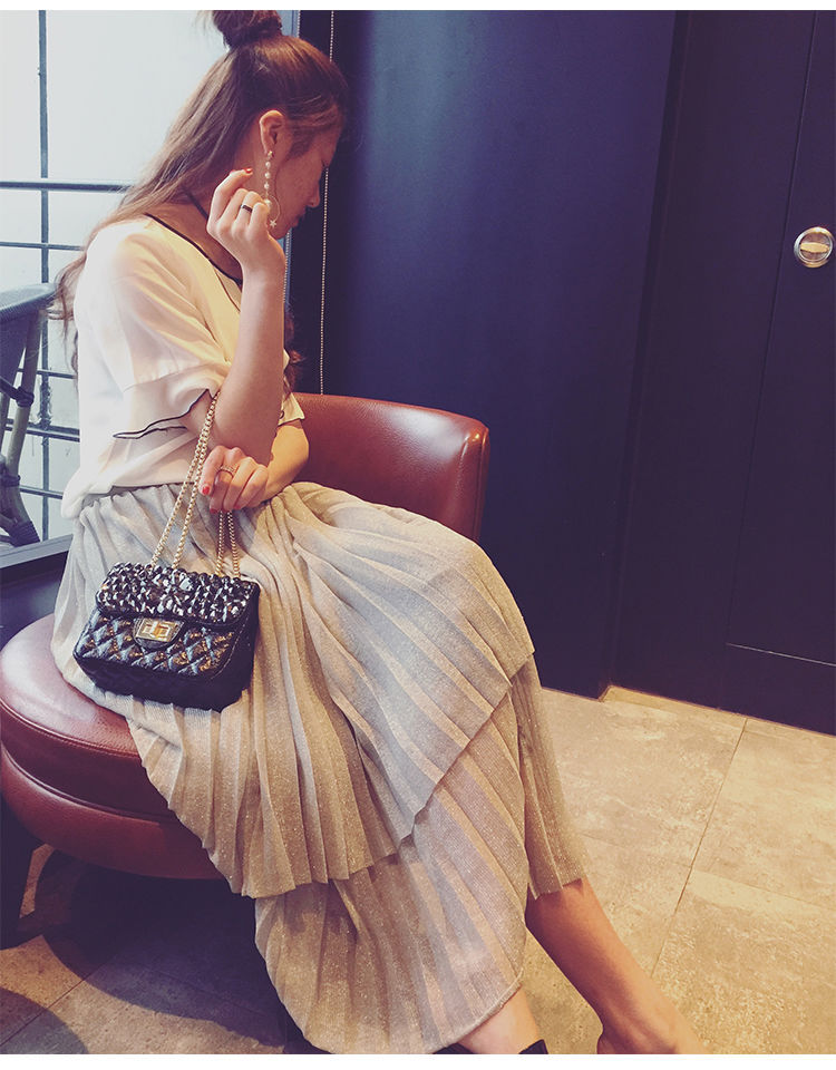 Women's Classic Style Rhombic Crack Handmade Shoulder Bags