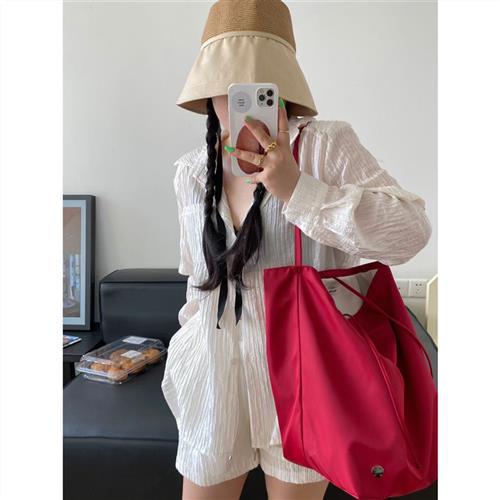 Women's Nylon Cloud Niche High-grade Large Capacity Bucket Bags